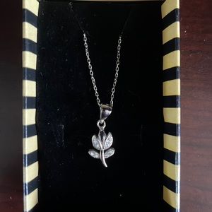 Sterling silver flower necklace